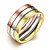 preiswerte Ringe-Ring Schmuck Simple Style individualisiert Europäisch Stahl Verschiedene Farben Schmuck Für Normal 1 Set