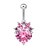 cheap Body Jewelry-Navel Ring / Belly Piercing Ladies Unique Design Party Women&#039;s Body Jewelry For Casual Stainless Steel Alloy Red Pink White 1 set