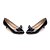 abordables Escarpins femme-Femme Chaussures à Talons Noeud Talon de chaton Habillé Faux Cuir Printemps Eté Amande Blanche Noir