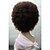 זול פאה לתחפושת-פאות סינתטיות גלי אפרו אפרו גלי פאה קצר שיער סינטטי בגדי ריקוד נשים פאה אפרו-אמריקאית חום StrongBeauty