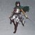 billige Anime-actionfigurer-Anime Actionfigurer Inspireret af Attack on Titan Mikasa Ackermann PVC 14 cm CM Model Legetøj Dukke Legetøj