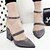 cheap Women&#039;s Sandals-Women&#039;s Shoes Chunky Heel Pointed Toe Sandals Dress / Casual Black / Gray