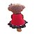 baratos Roupa para Cães-Cachorro Vestidos Poá Coração Fashion Roupas para Cães Roupas de cachorro Roupas de cachorro Preto / Vermelho Ocasiões Especiais para menina e menino cachorro Algodão XXS XS S M L