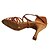 ieftine Pantofi Dans Latin-Pentru femei Pantofi de dans Satin Elastic Pantofi Dans Latin Sandale Toc Personalizat Personalizabili Auriu / Negru / Migdală / Interior