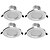 cheap LED Recessed Lights-YouOKLight 4pcs 3 W LED Recessed Lights 300 lm 6 LED Beads SMD 5730 Decorative Warm White Cold White 85-265 V / 4 pcs / RoHS / 90