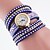 cheap Bracelet Watches-Women&#039;s Fashion Watch Quartz Quilted PU Leather Black / White / Blue Hot Sale Analog Charm - White Black Purple One Year Battery Life / Tianqiu 377