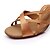 cheap Latin Shoes-Women&#039;s Latin Shoes Sandal Customized Heel Satin Buckle Black / Red / Brown / Indoor / Leather