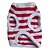 billiga Hundkläder-Dog Shirt / T-Shirt Stripes Heart Dog Clothes White / Red Black / Red White / Black Costume Cotton S M L