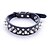 cheap Dog Collars, Harnesses &amp; Leashes-Cat Dog Collar Studded Rivet PU Leather White Black Red Blue Pink