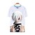preiswerte Cosplay-Anime-Kapuzenpullover und T-Shirts für den Alltag-Inspiriert von Tokyo Ghoul Ken Kaneki Anime Cosplay Kostüme Cosplay-T-Shirt Druck Kurzarm Top Für Herrn