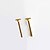 tanie Modne kolczyki-Damskie Kolczyki sztyfty Kolczyki dwuczęściowe Europejskie minimalistyczny styl Kolczyki Biżuteria Złota / Srebrny Na Codzienny