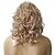 halpa Synteettiset trendikkäät peruukit-Synteettiset peruukit Kihara Tyyli Suojuksettomat Peruukki Vaaleahiuksisuus Vaaleahiuksisuus Synteettiset hiukset Naisten Vaaleahiuksisuus Peruukki