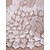 رخيصةأون طرحات الزفاف-One-tier Lace Applique Edge الحجاب الزفاف Cathedral Veils مع زينة / Scattered Bead Floral Motif Style تول / كلاسيكي