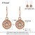 cheap Earrings-D Exceed 2016 new Hot Sale Fashion Brand jewelry Simple Temperament Rose Gold Clear Glass Stone Earrigs For Women