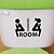 זול מדבקות קיר לקישוט-People / Still Life / Shapes Wall Stickers Words &amp; Quotes Wall Stickers Toilet Stickers, PVC(PolyVinyl Chloride) Home Decoration Wall Decal Toilet Decoration / Removable / Re-Positionable