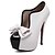cheap Women&#039;s Heels-Women‘s Heels Summer Heels PU Casual Stiletto Heel Bowknot Black / White / Fuchsia
