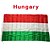 preiswerte Ballons-The Hungary Flag Polyester Flag 5*3 Ft 150*90 Cm High Quality You Can Add Brass Buckle