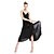cheap Latin Dancewear-Latin Dance Dress Ruffles Split Front Women&#039;s Sleeveless Elastic Silk-like Satin Spandex Polyester / Clubwear