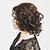 abordables Perruques synthétiques à dentelle-Perruque Synthétique Bouclé Bouclé Perruque Court Cheveux Synthétiques Femme Marron