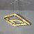 cheap Pendant Lights-Linear Pendant Light Ambient Light Electroplated Metal Crystal, LED 90-240V Warm White / White LED Light Source Included / LED Integrated
