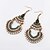 cheap Earrings-The Trend Of Retro National Wind Bohemian Rhinestones  Multilayer Drop Earrings