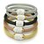 baratos Pulseira-Pulseiras Bracelete Aço Inoxidável / Chapeado Dourado Casamento / Pesta / Diário / Casual Jóias DomDourado / Cor de Rosa / Preto /