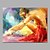 olcso Nude Art-Hang festett olajfestmény Kézzel festett - Emberek Modern Kerettel