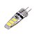 abordables Ampoules LED double broche-ywxlight® 10pcs g4 2w 200lm 5730smd a mené les lumières bi-épingles blanc chaud blanc froid a conduit la lampe de lustre d&#039;ampoule de maïs dc 12v