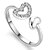 cheap Rings-Sterling Silver Ring Heart Silver Plated Ring Adjustable Fashion Jewelry for Women Wedding Party Engagement Ring