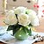 abordables Fleurs artificielles-Fleurs artificielles 7pcs Une succursale Soie Roses Fleur de Table