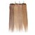 billige Hårforlengelse med mikroringer-Hairextension med mikroringer Hairextensions med menneskehår Rett Ekte hår #27 Middels Auburn Mørk Kastanjebrun