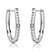 preiswerte Ohrringe-Damen Kreolen Geburtssteine Sterling Silber Silber Ohrringe Schmuck Silber / Rose Für Hochzeit Party Alltag Normal