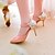 olcso Női magas sarkú cipők-Női Lány Bőrutánzat Tavasz Nyár Ősz Hétköznapi Ruha Stiletto Fehér Fekete Sárga Zöld Rózsaszín 3 inch-3 3 / 4 inch