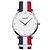 preiswerte Modeuhren-SINOBI Damen Uhr Armbanduhren für den Alltag Modeuhr Quartz Stoff Blau Wasserdicht Analog Weiß