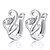 preiswerte Ohrringe-Damen Kreolen damas Geburtssteine Sterling Silber Silber Ohrringe Schmuck Silber Für Hochzeit Party Alltag Normal