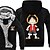 tanie Bluzy i t-shirty cosplay casualowe-Zainspirowany przez Jednoczęściowe Monkey D. Luffy Anime Kostiumy cosplay Japoński Bluzy Cosplay Nadruk Długi rękaw Top Na Męskie