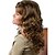 abordables Perruques Synthétiques Sans Bonnet-Perruque Synthétique Bouclé Classique Classique Bouclé Perruque Cheveux Synthétiques Femme Marron