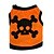 abordables Vêtements pour chiens-Chat Chien Déguisement Halloween Tee-shirt Crânes Décontracté / Quotidien Halloween Vêtements pour Chien Respirable Violet Vert Gris Costume Coton XS S M L