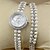 cheap Bracelet Watches-Women&#039;s Fashion Watch Bracelet Watch Quartz Alloy Band Elegant Silver