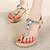 cheap Women&#039;s Sandals-Women&#039;s Shoes Glisten Flipflop Slip On Flat Heel Comfort / Open Toe Sandals Dress / Casual Silver / Gold