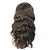 billiga Människohår peruker-Äkta hår Hel-spets / Spetsfront Peruk Vågigt 130% / 150% Densitet Naturlig hårlinje / Afro-amerikansk peruk / 100 % handbundet Korta /