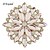cheap Brooches-D Exceed Pink Round Alloy Silver Plated Brooches Pins Acrylic Beads Inlaid Jewelry Accessories Brooches Pins