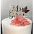 abordables Adornos para tarta-Decoración de Pasteles Tema Clásico Pareja Clásica Acrílico Boda con 1 pcs OPP