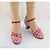 cheap Ballroom Shoes &amp; Modern Dance Shoes-Women&#039;s Modern Shoes Leatherette Buckle Sandal / Heel Buckle / Flower Customized Heel Customizable Dance Shoes Grey / Red / Indoor