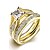 voordelige Ring-Dames Zirkonia Bandring Ringen Set Zirkonia Kubieke Zirkonia Titanium Staal Dames Modieus Modieuze ringen Sieraden Voor Bruiloft Feest Dagelijks Causaal