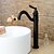 cheap Bathroom Sink Faucets-Bathroom Sink Faucet - FaucetSet Oil-rubbed Bronze Centerset Single Handle One HoleBath Taps