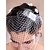 abordables Velos de novia-1 capa Crudo Velos de Boda Corto o Blusher / Velo para cabello corto / Accesorios de cabello para velo con Perla Tul