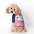 preiswerte Hundekleidung-Hund T-shirt Welpenkleidung Streifen Hundekleidung Welpenkleidung Hunde-Outfits Blau Rosa Kostüm für Mädchen und Jungen Hund Terylen Baumwolle S M L XL XXL