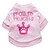 voordelige Hondenkleding-Kat Hond T-shirt Hondenkleding Tiara&#039;s &amp; Kronen Roze Katoen Kostuum Voor huisdieren Zomer Heren Dames Modieus
