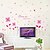 preiswerte Wand-Sticker-Romantik Mode Blumen Wand-Sticker Flugzeug-Wand Sticker Dekorative Wand Sticker, Vinyl Haus Dekoration Wandtattoo Wand